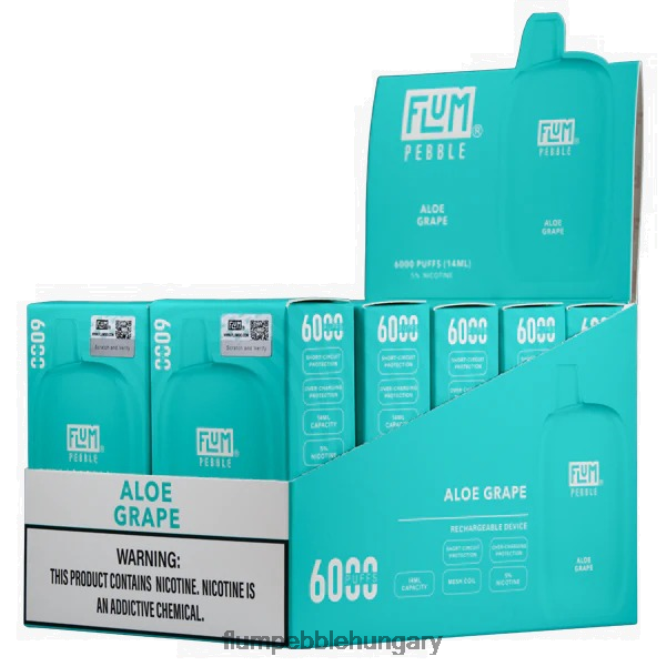 FLUM PEBBLES 6000 fújás 10 csomag aloe szőlő - Flum Pebble Flavors F84TLF3