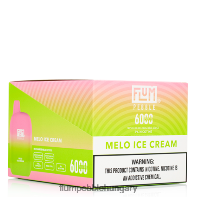 FLUM PEBBLES 6000 fújás 10 csomag melo fagylalt - Flum Pebble Vape Review F84TLF56