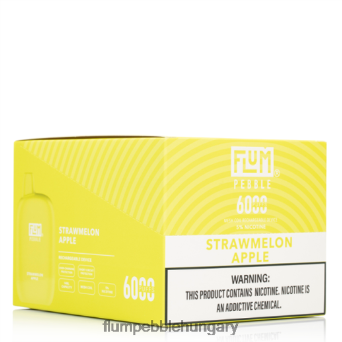 FLUM PEBBLES 6000 fújás 10 csomag szalmadinnye alma - Flum Pebble Vape Near Me F84TLF79
