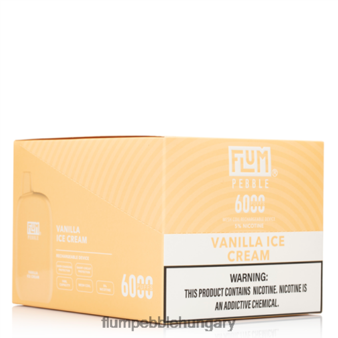 FLUM PEBBLES 6000 fújás 10 csomag vanília jégkrém - Flum Pebble Vape Flavors F84TLF85