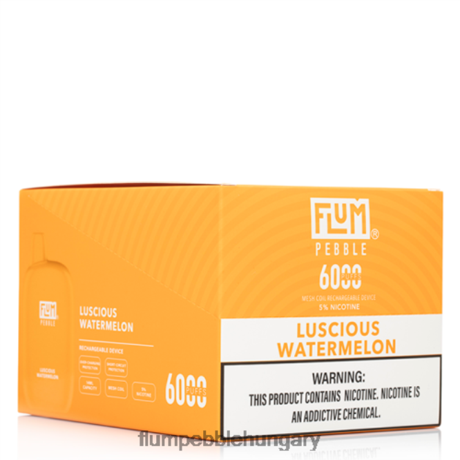 FLUM PEBBLES 6000 fújás 10 csomag zamatos görögdinnye - Flum Pebble Hungary F84TLF51