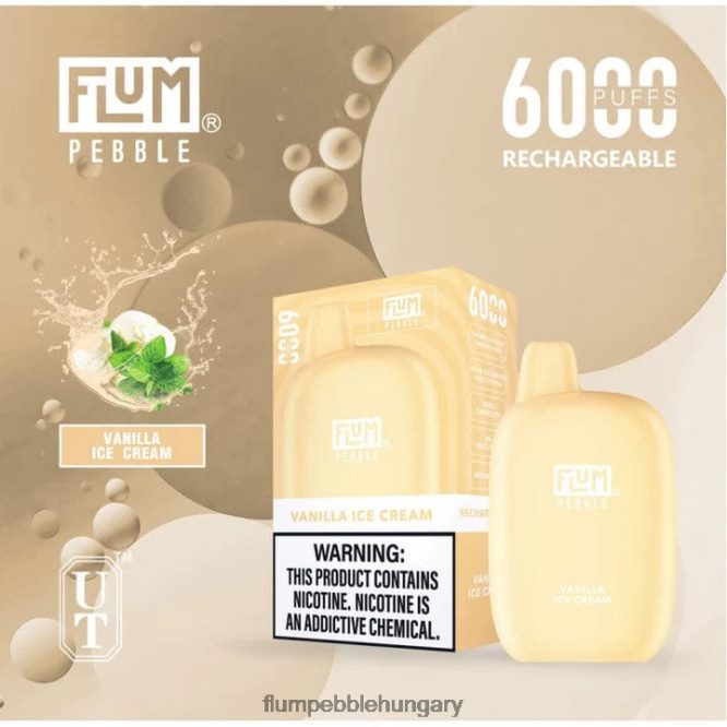 FLUM PEBBLES 6000 fújás vanília jégkrém - Flum Pebble Near Me F84TLF84